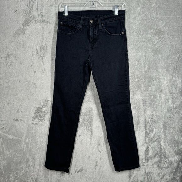 Levis 511 Jeans Mens 28x29 Black Slim Authentic Straight Premium Classic Casual - Picture 2 of 10